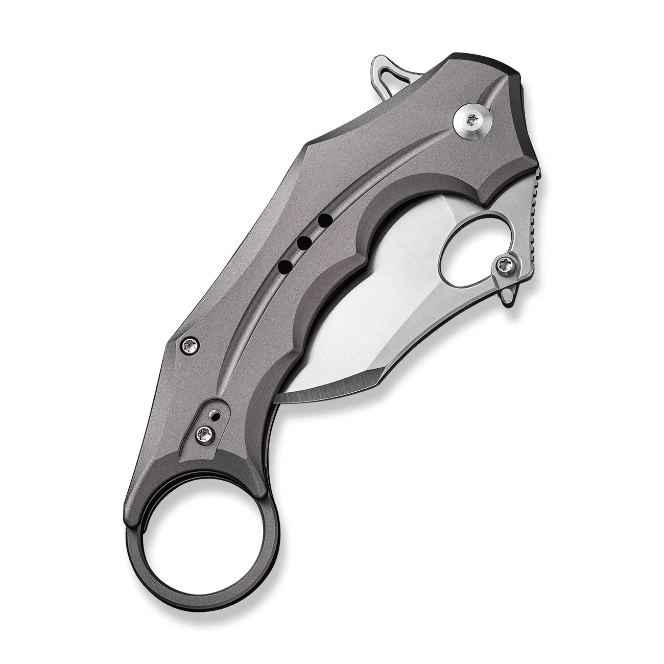 CIVIVI Incisor II Flipper & Thumb Hole & Button Lock Knife Aluminum Handle (2.02" Nitro-V Blade) C16016B-3 - Image 12