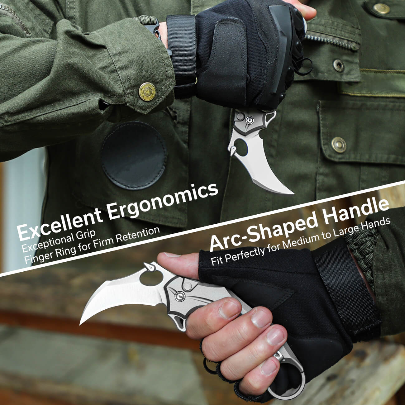 CIVIVI Incisor II Flipper & Thumb Hole & Button Lock Knife Aluminum Handle (2.02" Nitro-V Blade) C16016B-3 - Image 5