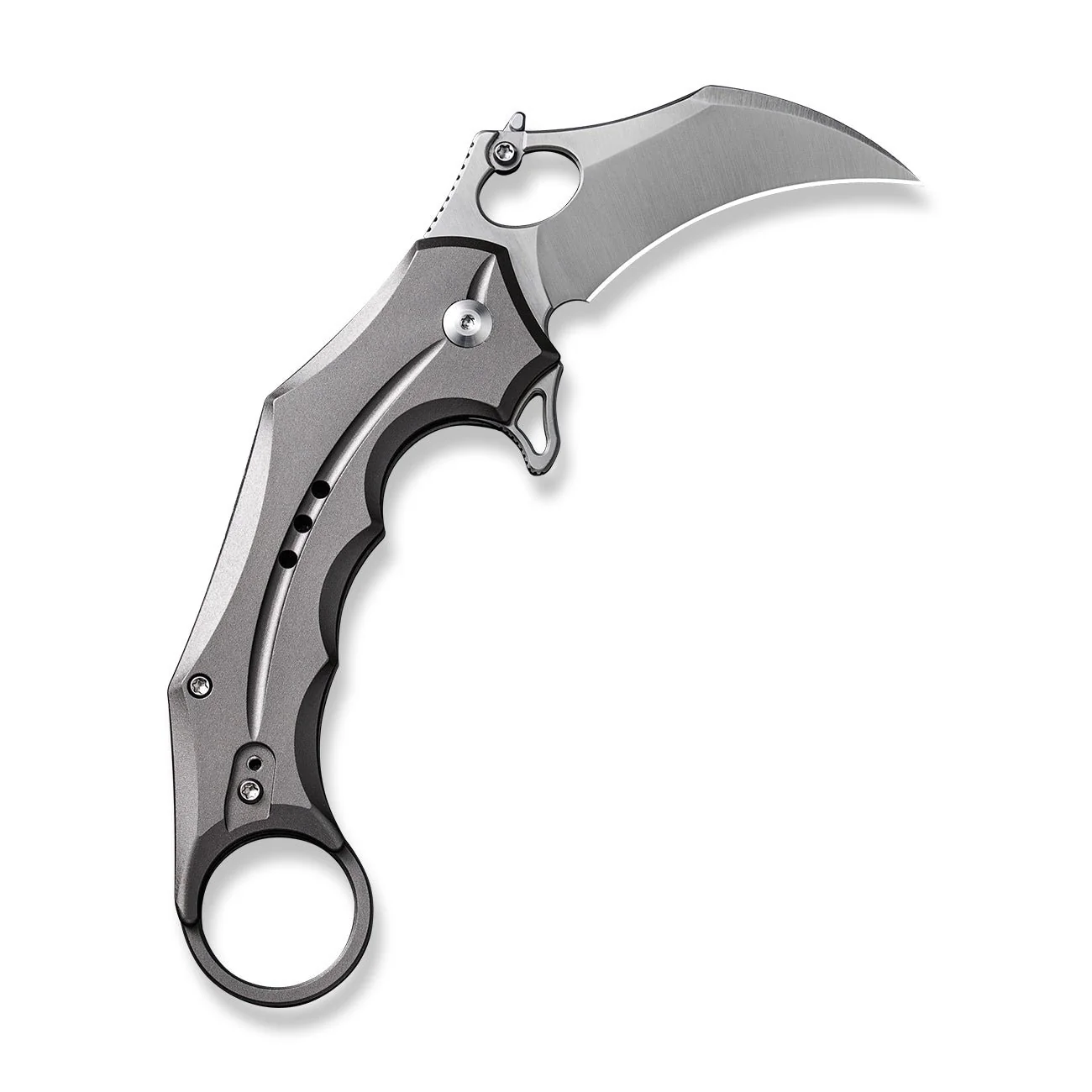 CIVIVI Incisor II Flipper & Thumb Hole & Button Lock Knife Aluminum Handle (2.02" Nitro-V Blade) C16016B-3 - Image 7