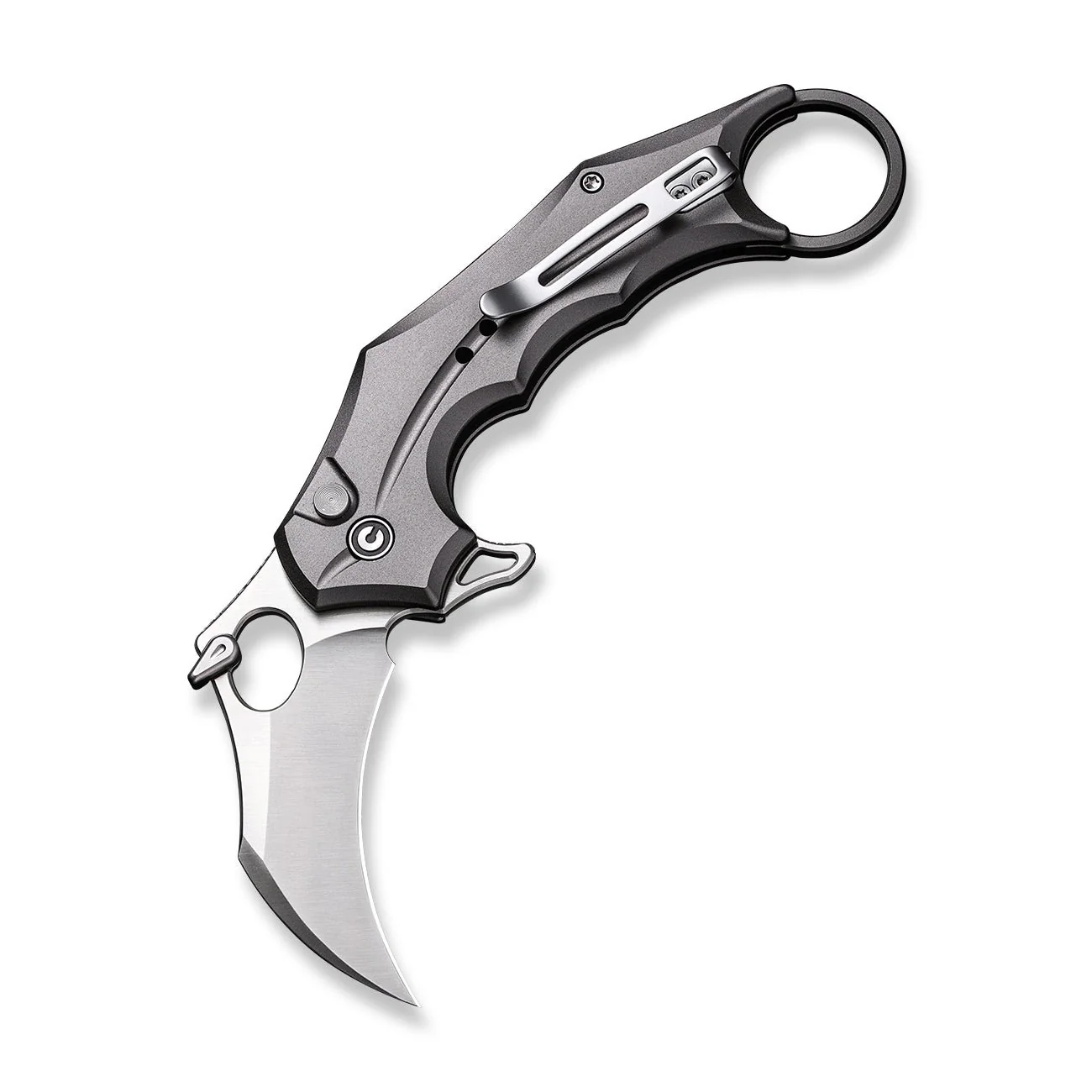 CIVIVI Incisor II Flipper & Thumb Hole & Button Lock Knife Aluminum Handle (2.02" Nitro-V Blade) C16016B-3 - Image 8