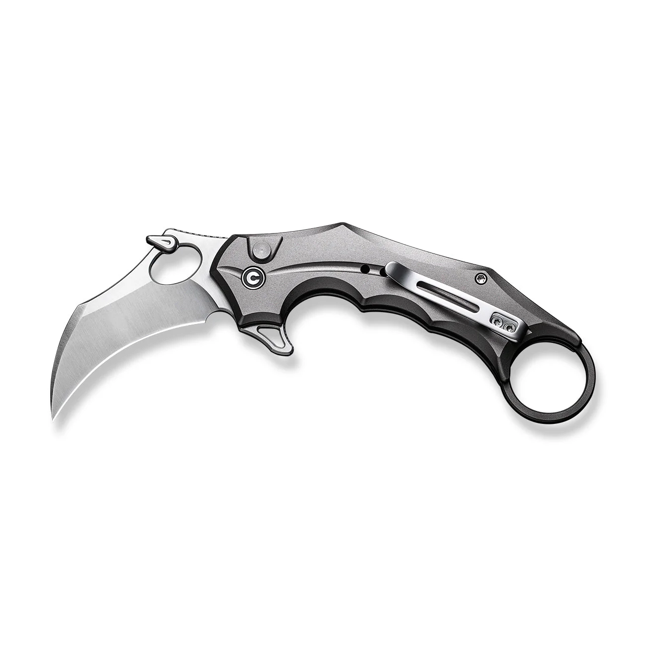CIVIVI Incisor II Flipper & Thumb Hole & Button Lock Knife Aluminum Handle (2.02" Nitro-V Blade) C16016B-3 - Image 9