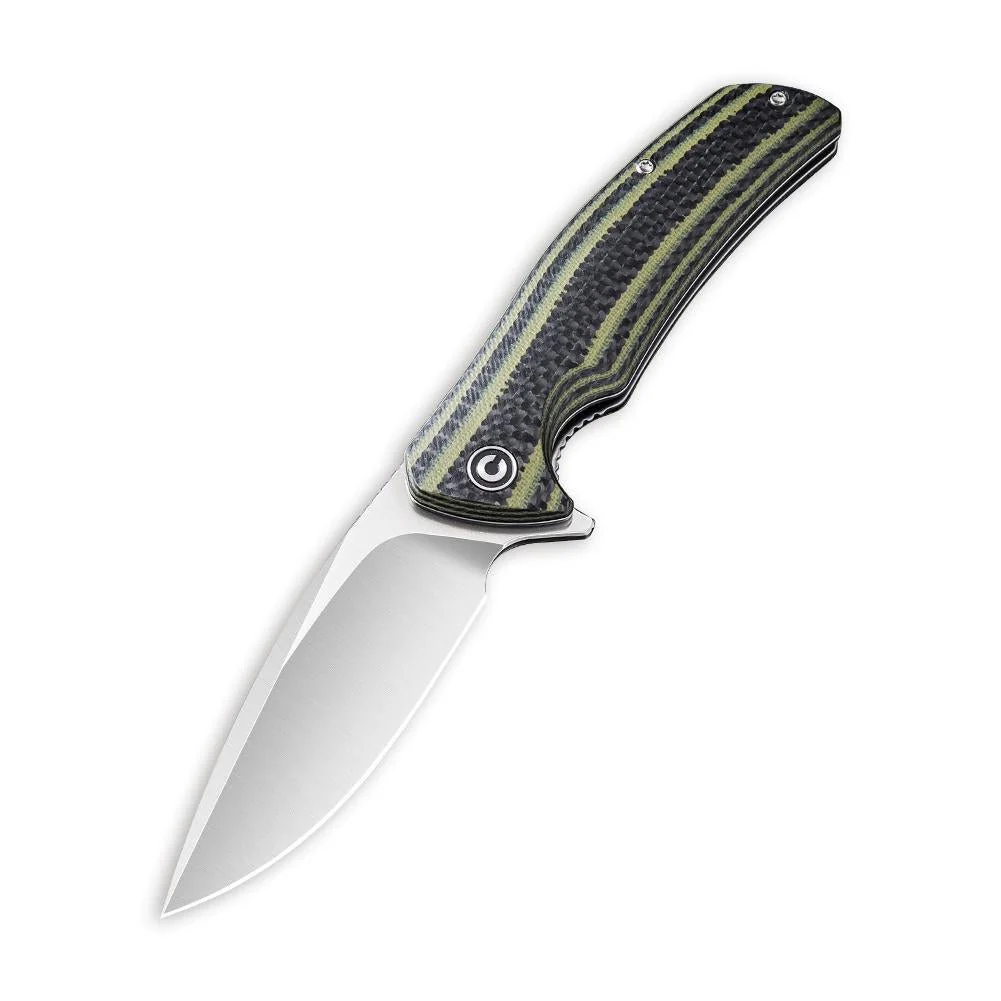 CIVIVI Incite Flipper Knife G10 & Carbon Fiber Handle (3.7'' D2 Blade) C908A - Image 3