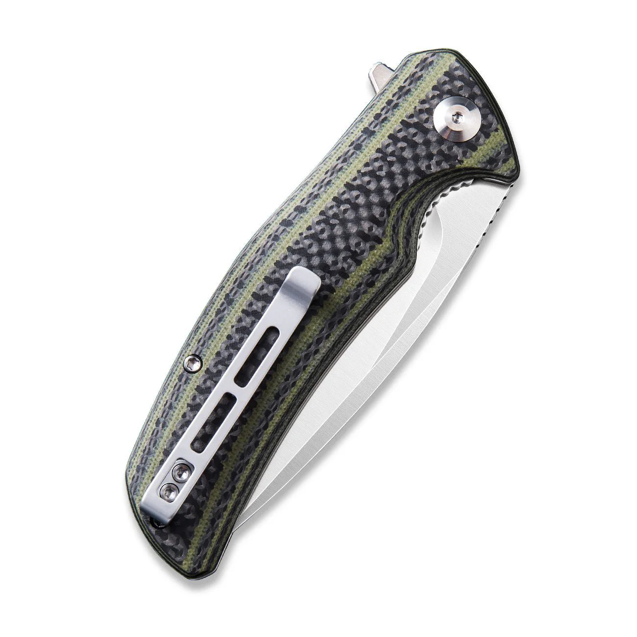 CIVIVI Incite Flipper Knife G10 & Carbon Fiber Handle (3.7'' D2 Blade) C908A - Image 6