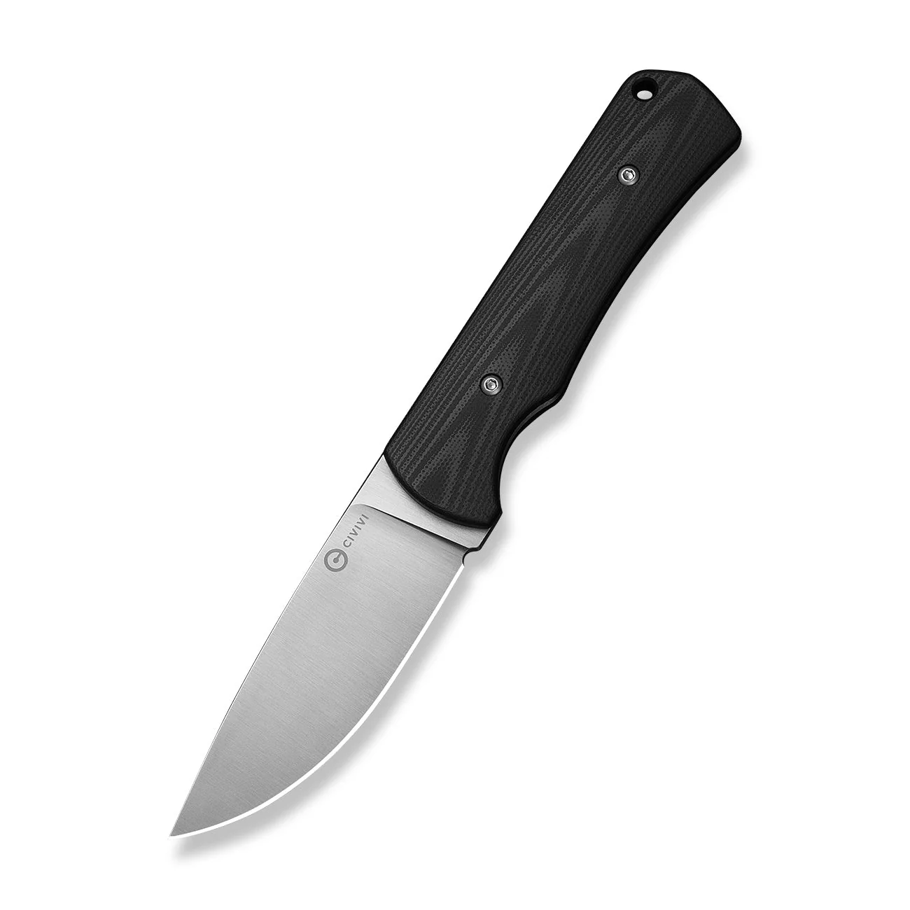 CIVIVI Jencks Fixed Blade Knife Black G10 Handle (3.54" Satin Finished 14C28N Blade) C24051-1, With 1PC Black Lanyard, Black Kydex Sheath & T-Clip - Image 10