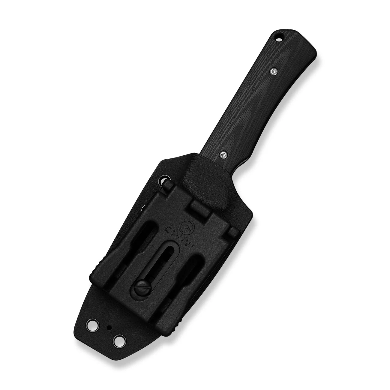 CIVIVI Jencks Fixed Blade Knife Black G10 Handle (3.54" Satin Finished 14C28N Blade) C24051-1, With 1PC Black Lanyard, Black Kydex Sheath & T-Clip - Image 12