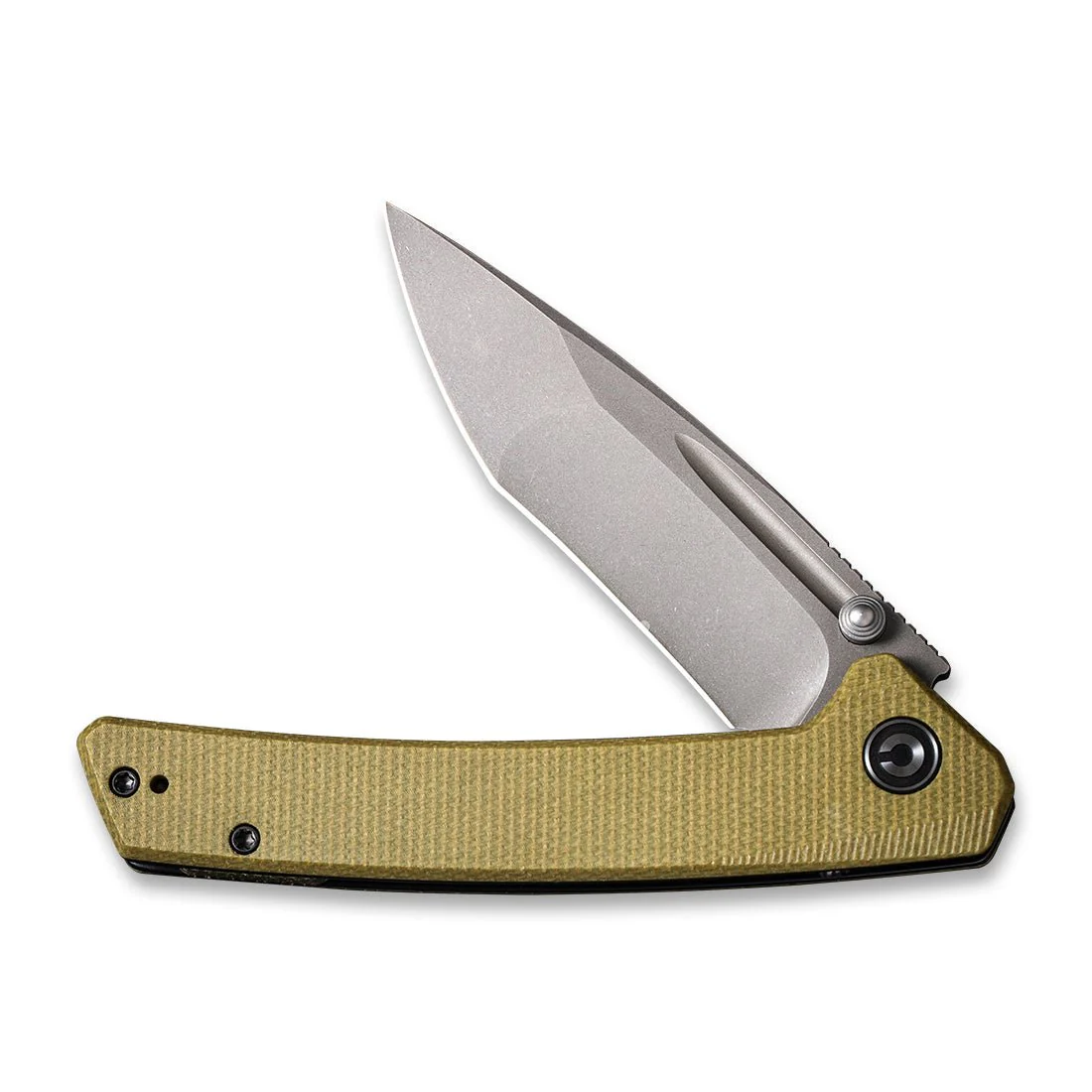 CIVIVI Keen Nadder Flipper & Thumb Stud Knife Micarta Handle (3.48" N690 Blade) C2021C - Image 4