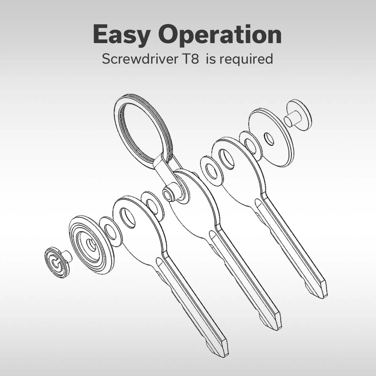 CIVIVI Key Coin Aluminum Pocket Key Organizer C23056-2 - Image 2