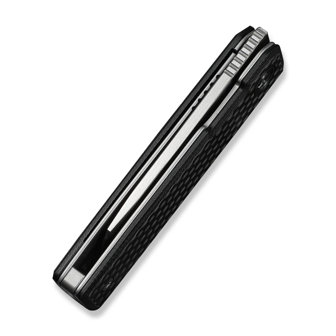 CIVIVI Kukei Front Flipper Knife Twill Carbon Fiber Overlay On Black G10 Handle (2.02" Satin Finished Nitro-V Blade) C25036-4, With 1PC Black Leather Sheath - Image 14