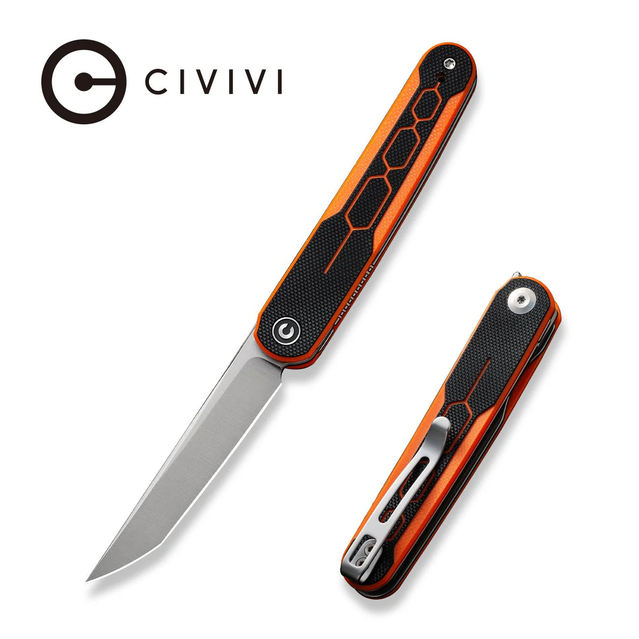CIVIVI KwaiQ Flipper Knife G10 Handle (2.97" Nitro-V Blade) C23015-2