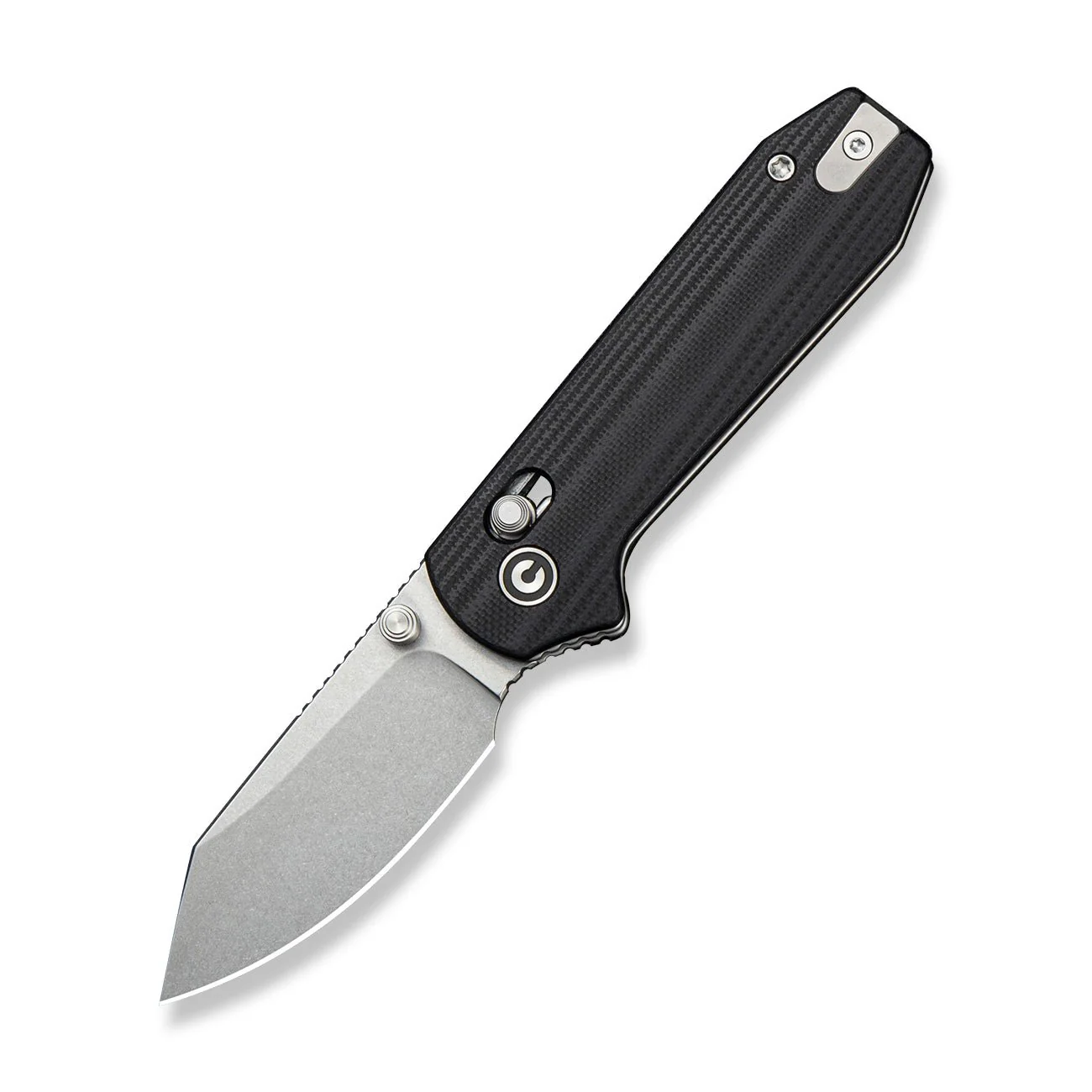 CIVIVI Lil Yonder Thumb Stud & Crossbar Lock Knife Black G10 Handle (2.44" Stonewashed 14C28N Blade) C25025B Sample2 - Image 3