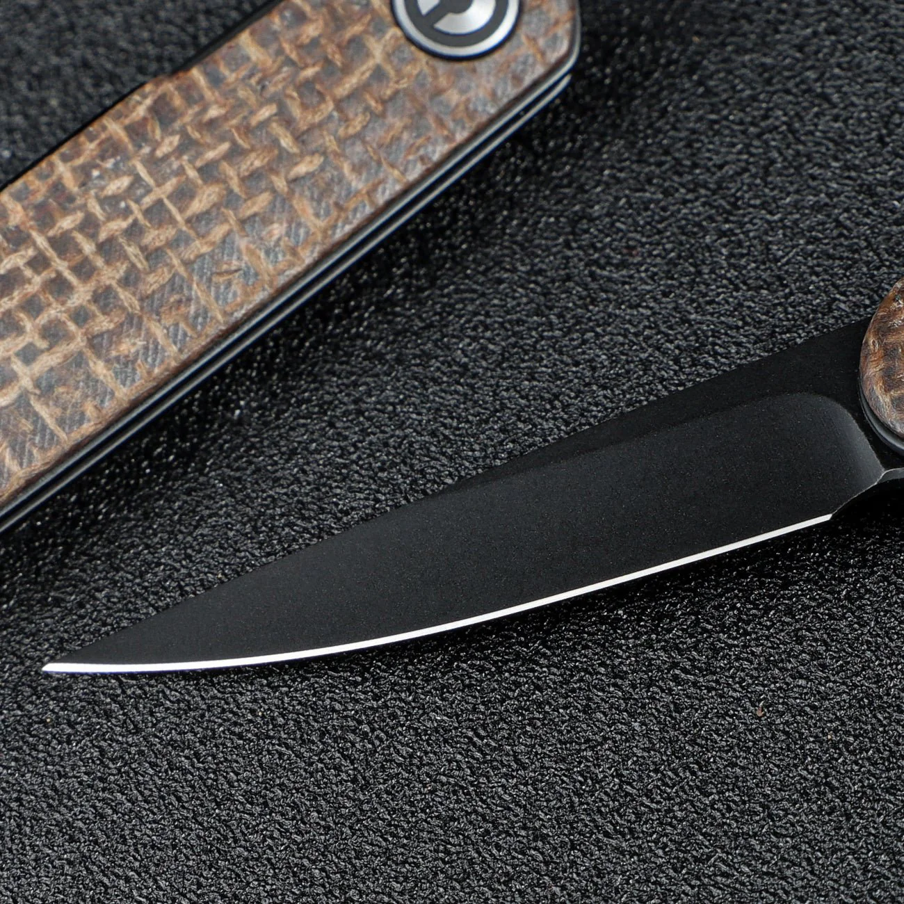 CIVIVI Lumi Top Flipper Pocket Knife Micarta Handle (2.56" 14C28N Blade) C20024-5 - Image 5