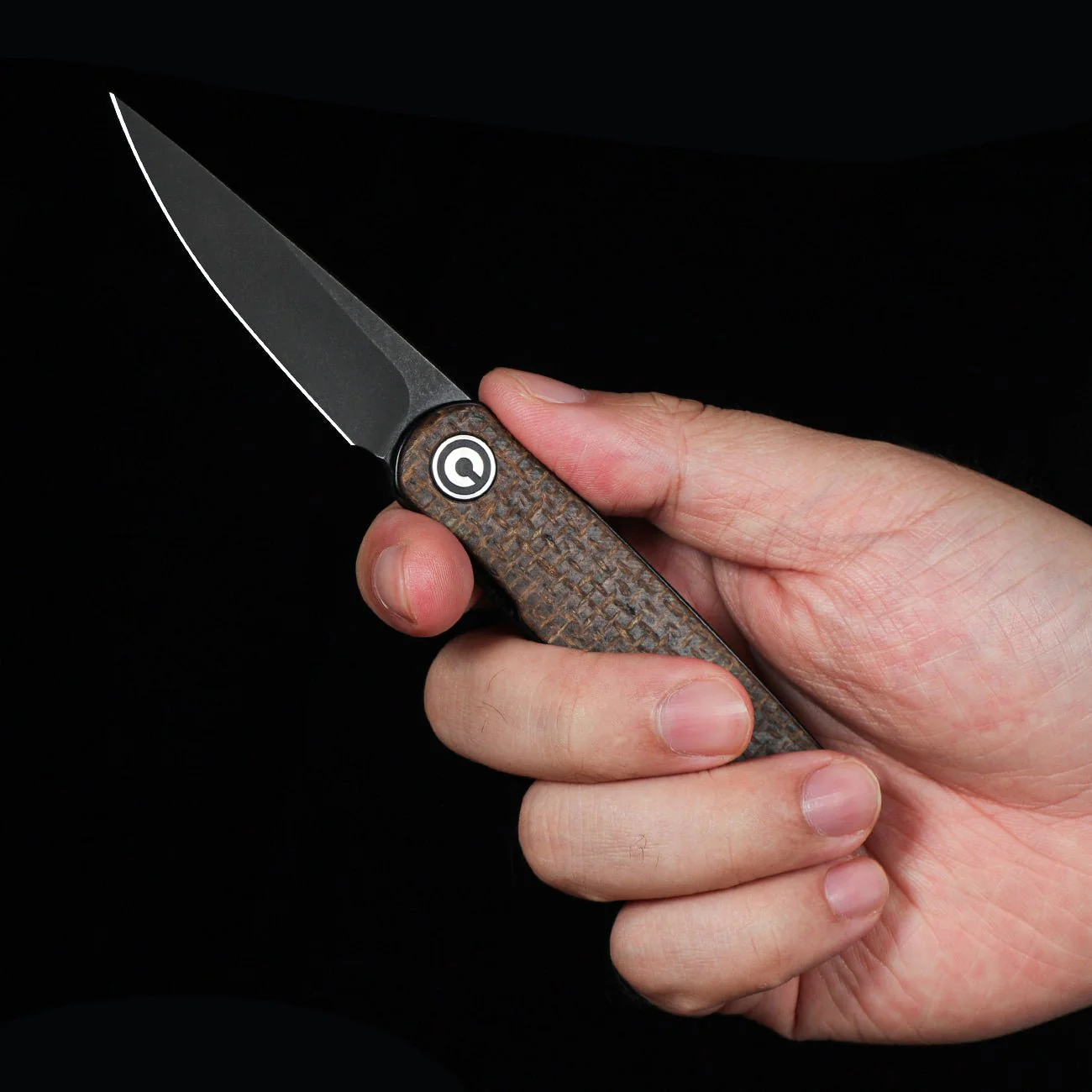 CIVIVI Lumi Top Flipper Pocket Knife Micarta Handle (2.56" 14C28N Blade) C20024-5 - Image 6