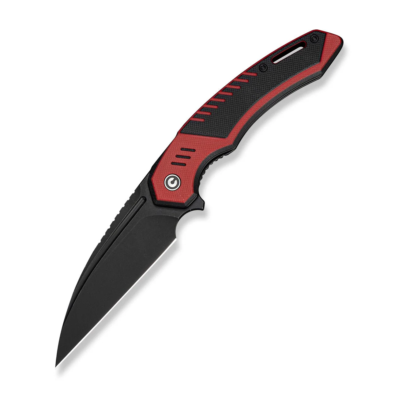 CIVIVI Lunaris Flipper Knife Black & Red G10 Handle (3.43" Black Stonewashed Nitro-V Blade) C25057 Sample1 - Image 3