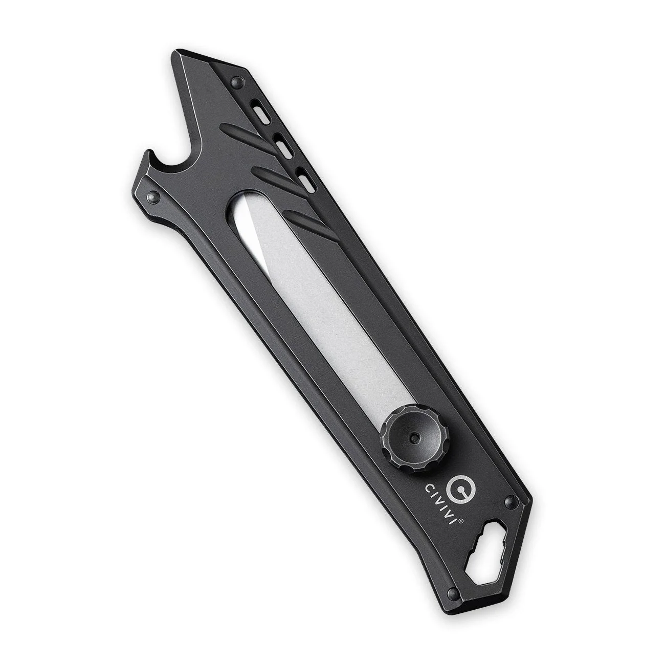CIVIVI Mandate Utility Knife Titanium Handle (2.12" 1PC Damascus Blade) C2007D, With 2PCS 9Cr18MoV Blades - Image 3