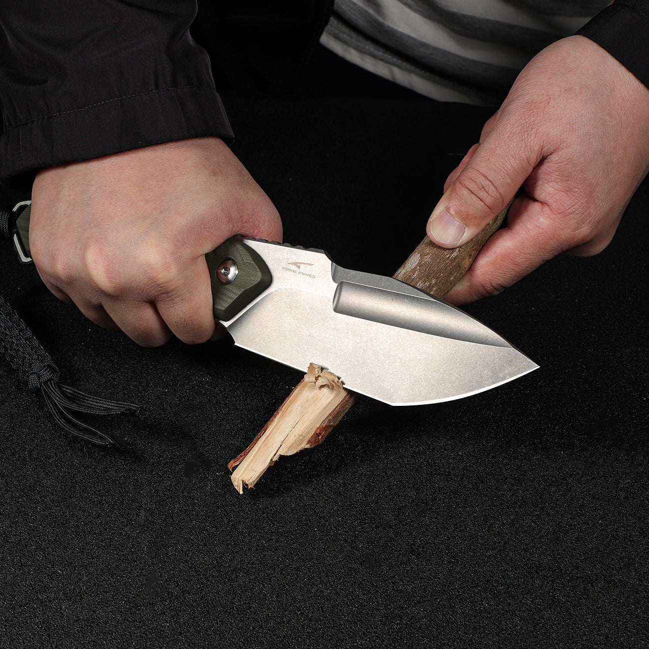 CIVIVI Maxwell Fixed Blade Knife G10 Handle (4.74" D2 Blade) C21040-2 - Image 4