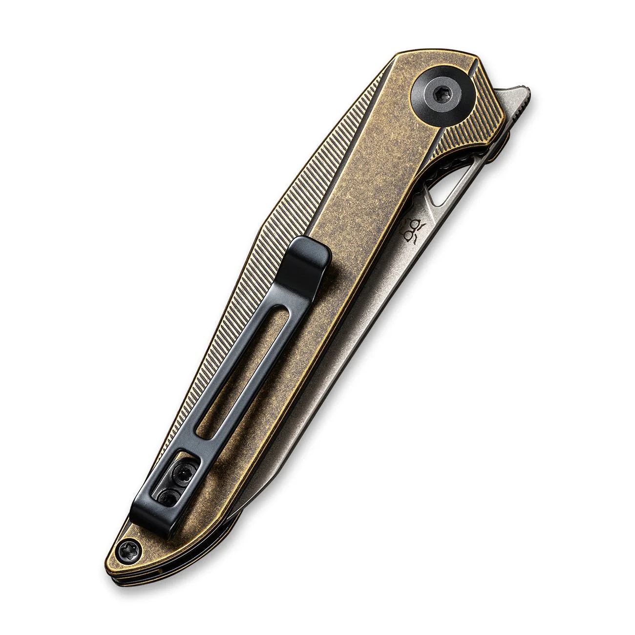 CIVIVI McKenna Front Flipper Knife Brass Handle (2.92" 154CM Blade) C905D - Image 5