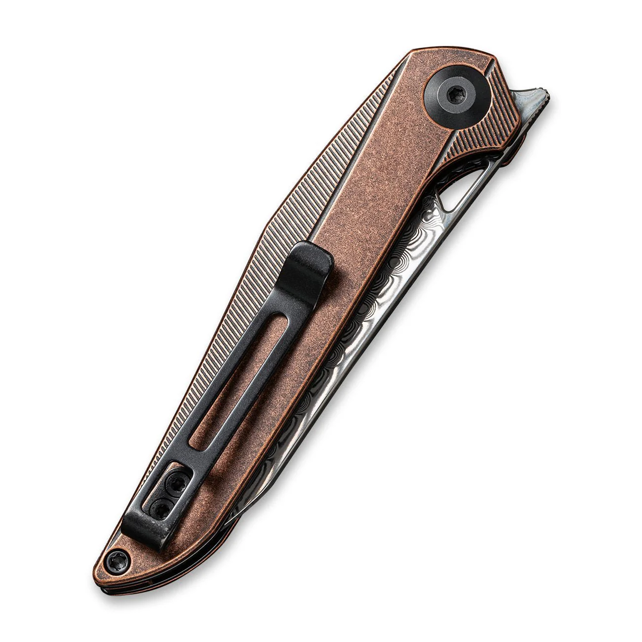 CIVIVI McKenna Front Flipper Knife Copper Handle (2.92" Damascus Blade) C905DS-2 - Image 6