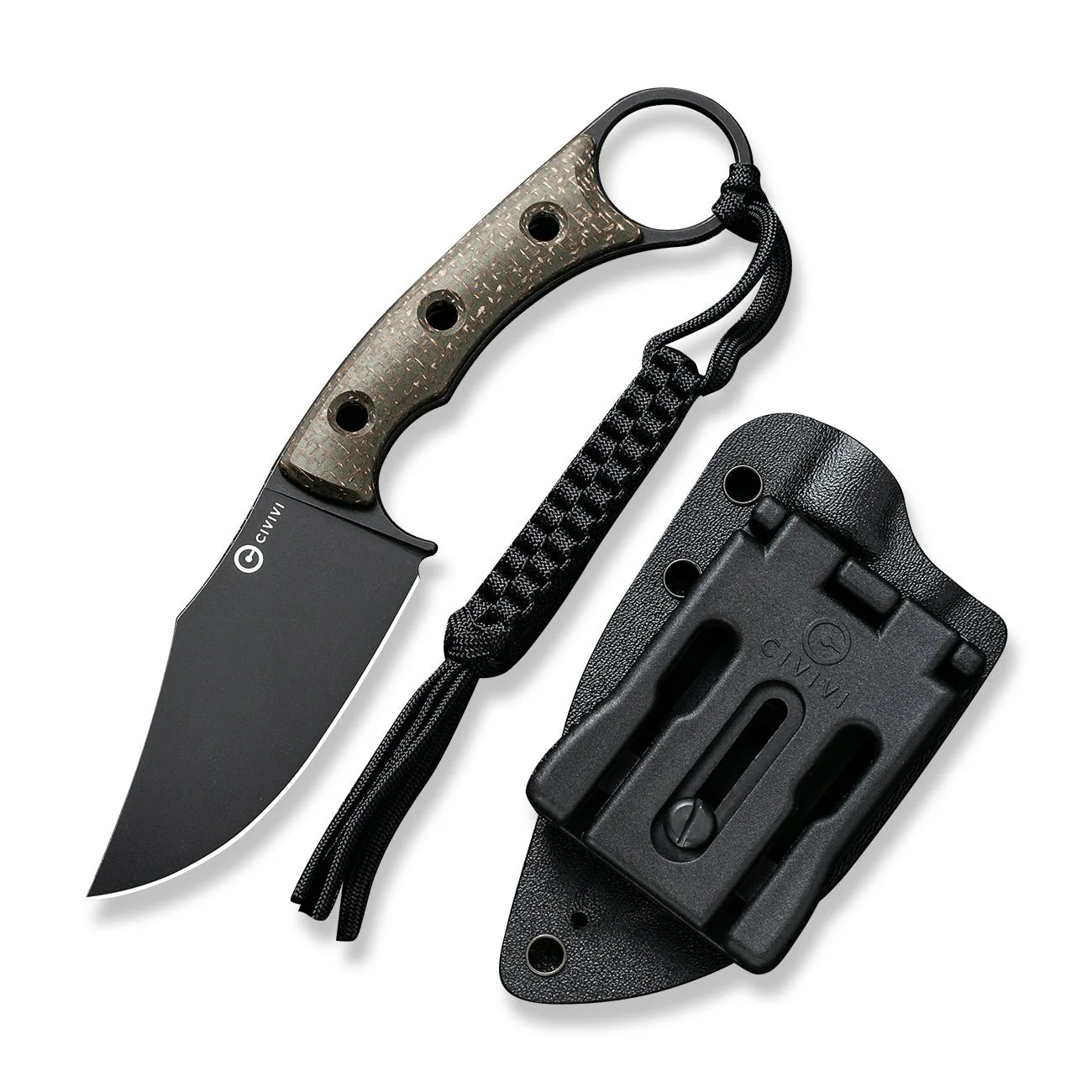 CIVIVI Midwatch Fixed Blade Knife Micarta Handle (3.39" N690 Blade) C20059B-3 - Image 10