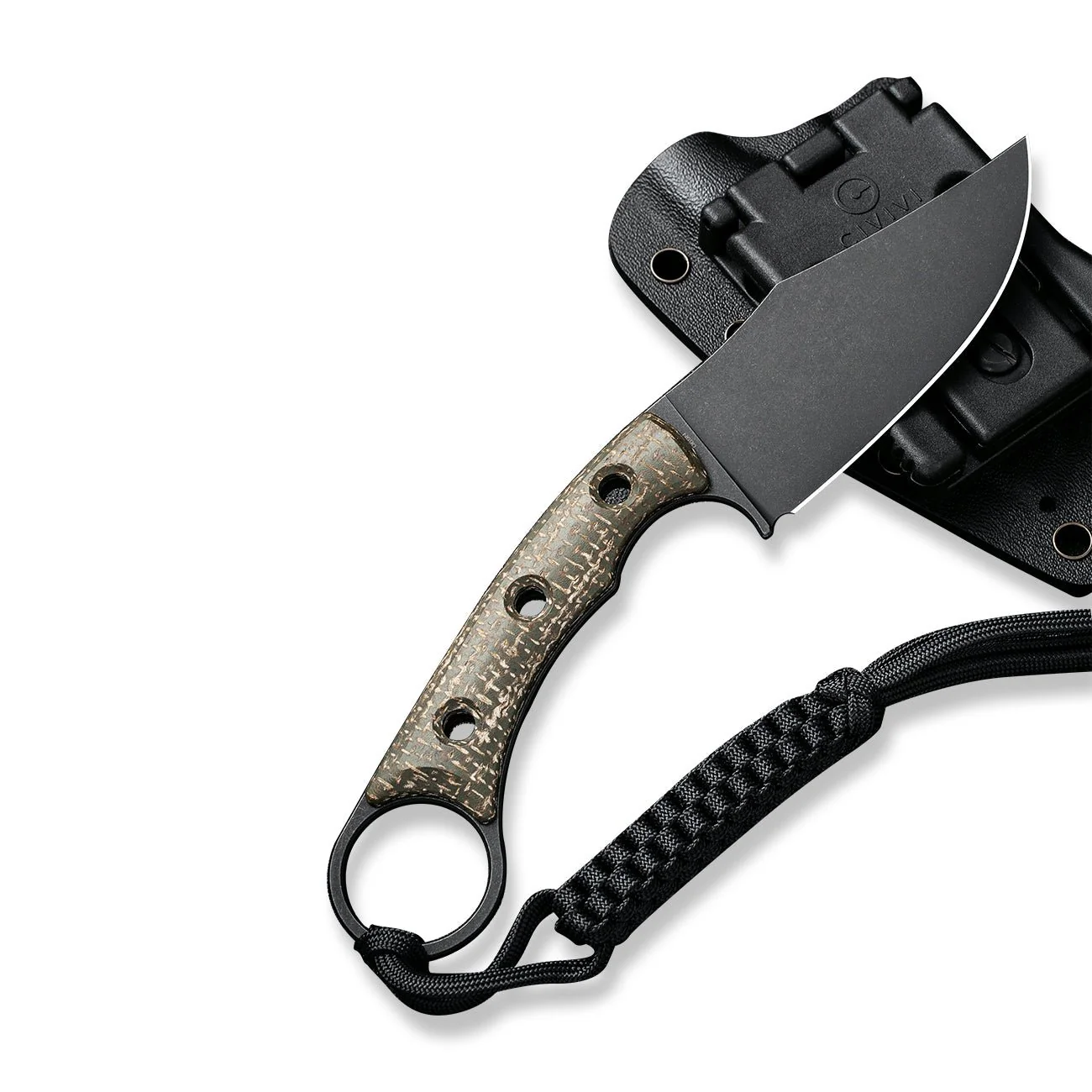 CIVIVI Midwatch Fixed Blade Knife Micarta Handle (3.39" N690 Blade) C20059B-3 - Image 12