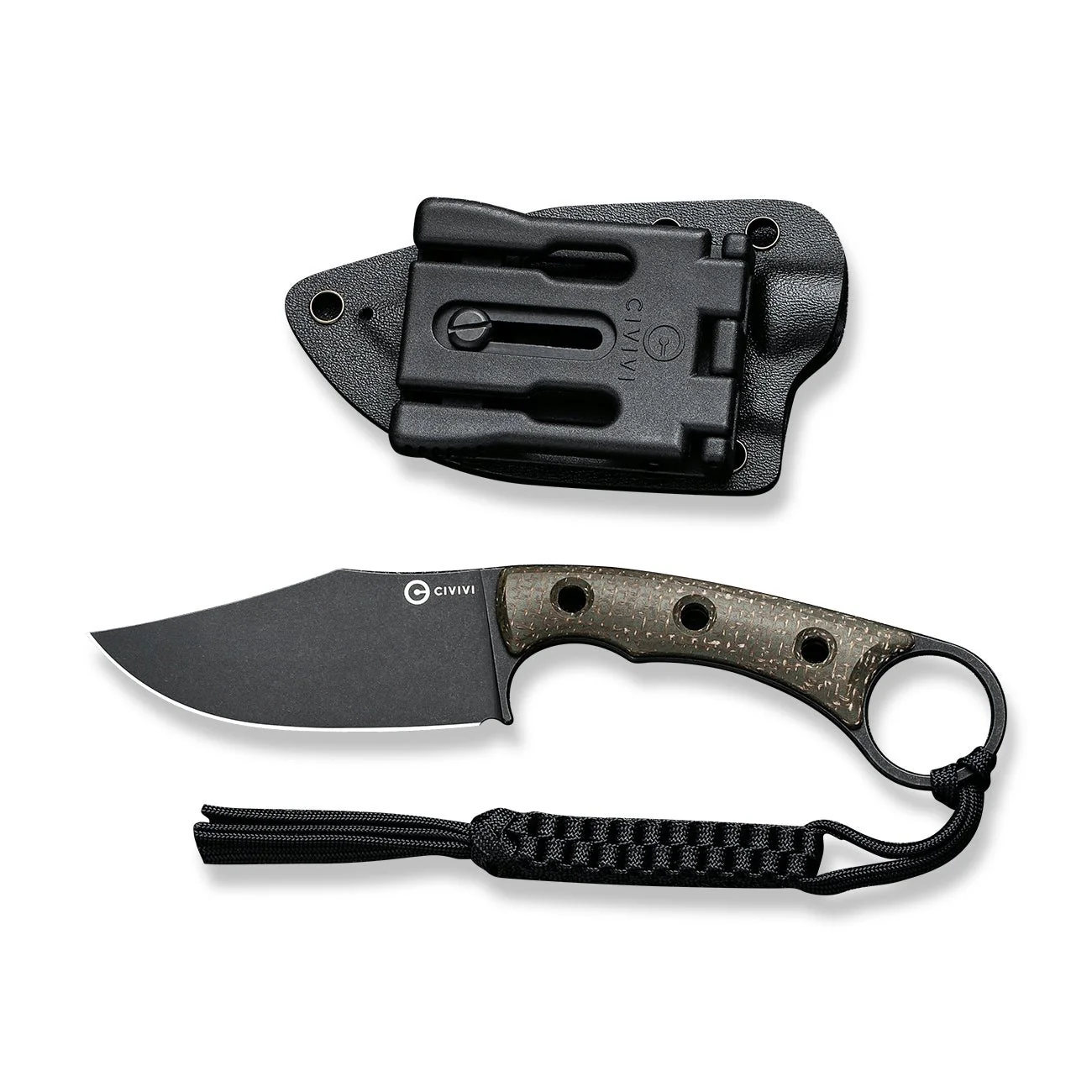 CIVIVI Midwatch Fixed Blade Knife Micarta Handle (3.39" N690 Blade) C20059B-3 - Image 13