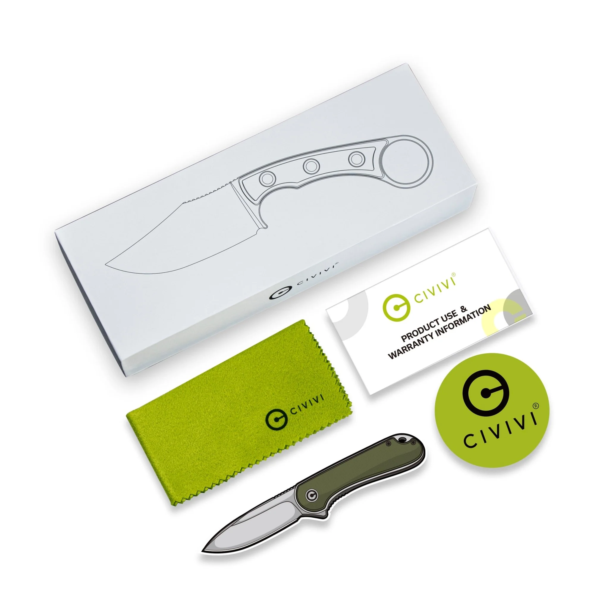 CIVIVI Midwatch Fixed Blade Knife Micarta Handle (3.39" N690 Blade) C20059B-3 - Image 19