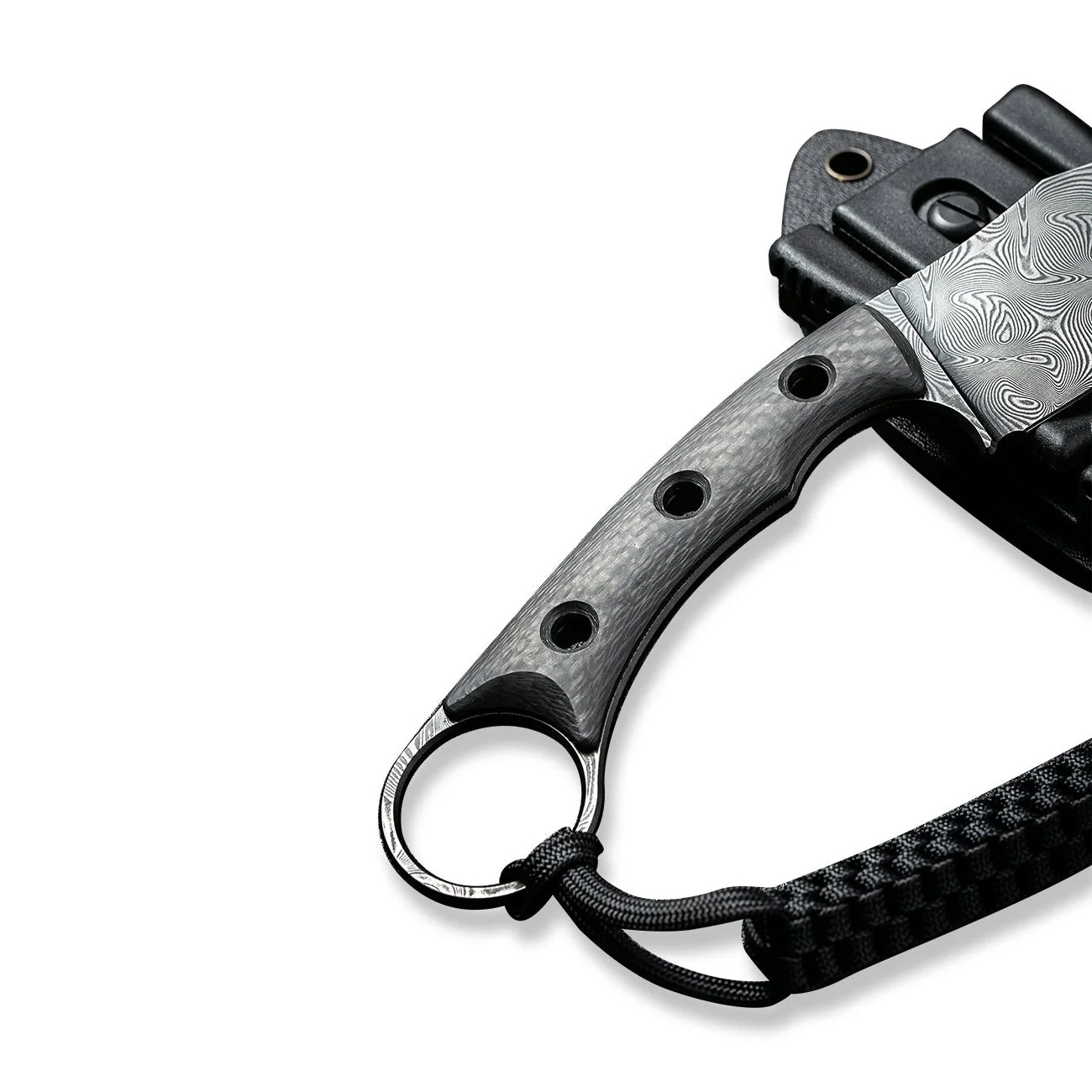 CIVIVI Midwatch Fixed Blade Knife Carbon Fiber Handle (3.39" Damascus Blade) C20059B-DS1 - Image 17