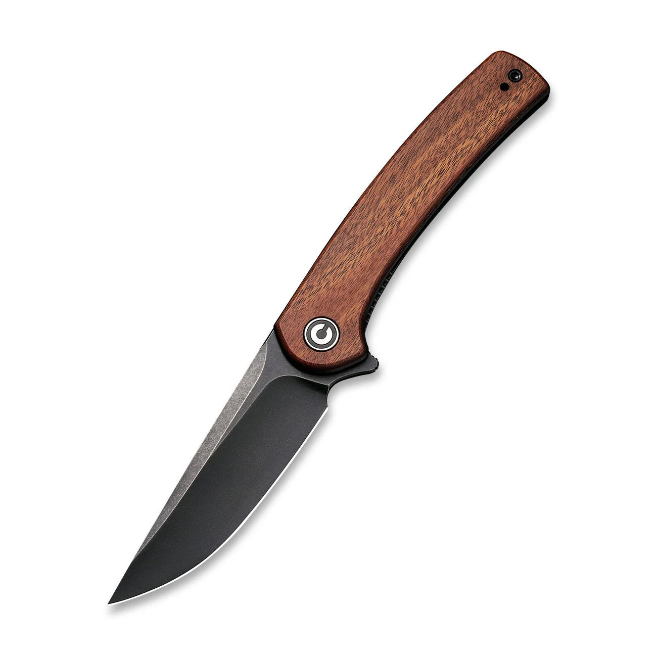 CIVIVI Mini Asticus Flipper Knife Wood Handle (3.25" 10Cr15CoMoV Blade) C19026B-5 - Image 3