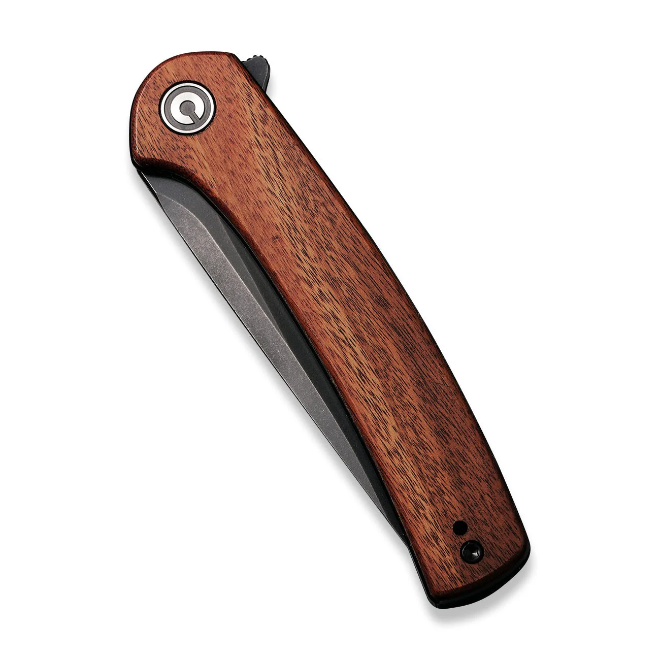 CIVIVI Mini Asticus Flipper Knife Wood Handle (3.25" 10Cr15CoMoV Blade) C19026B-5 - Image 5