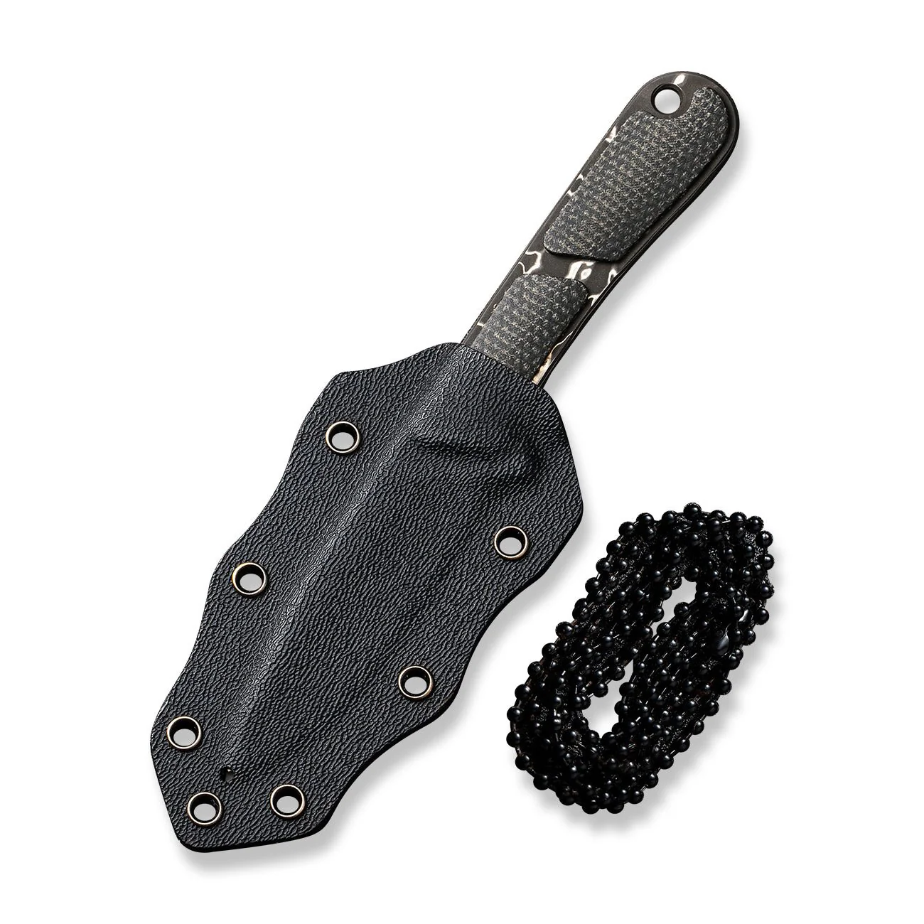CIVIVI Mini Elementum Fixed Blade Knife Micarta Handle (2.24" Damascus Blade) C23010-DS1 - Image 12
