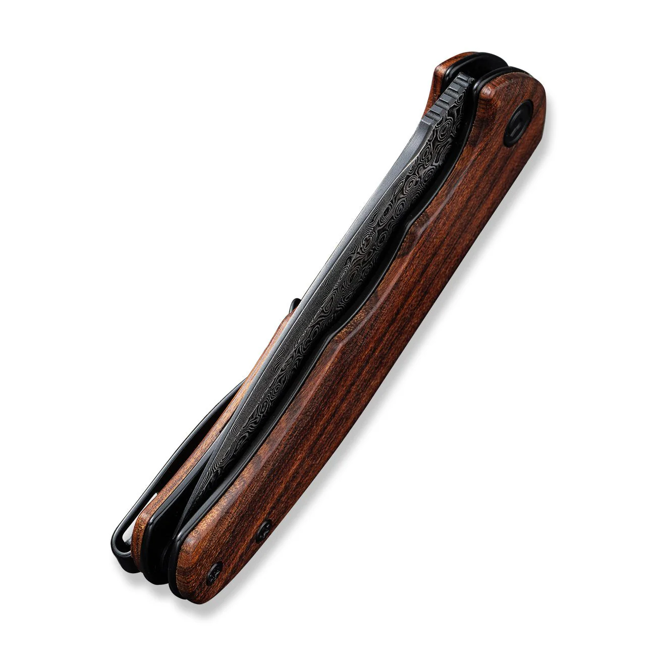 CIVIVI Mini Praxis Flipper Knife Wood Handle (2.98" Damascus Blade) C18026C-DS1 - Image 13