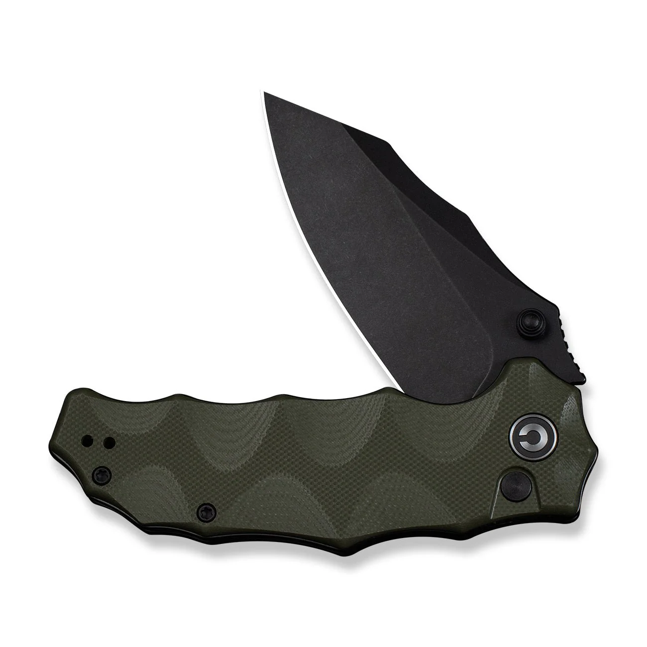 CIVIVI Natterjack Flipper & Thumb Stud & Button Lock Knife G10 Handle (3.19" 14C28N Blade) C24028-1 - Image 10