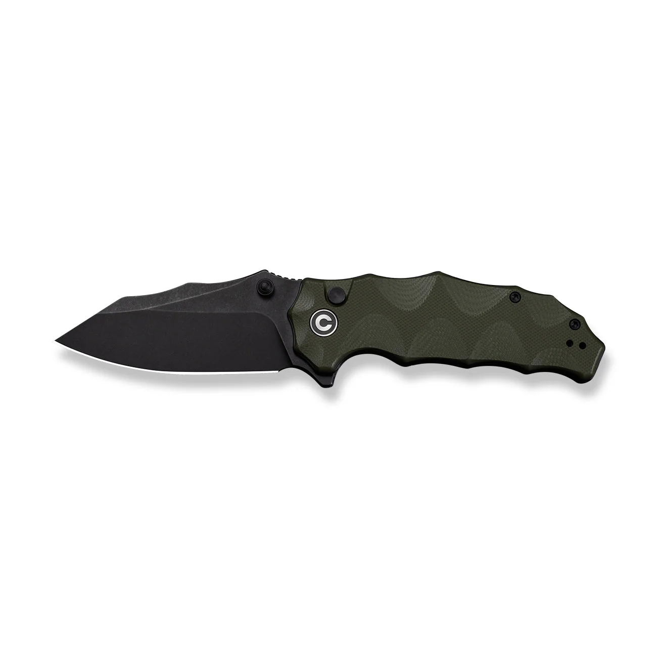 CIVIVI Natterjack Flipper & Thumb Stud & Button Lock Knife G10 Handle (3.19" 14C28N Blade) C24028-1 - Image 9
