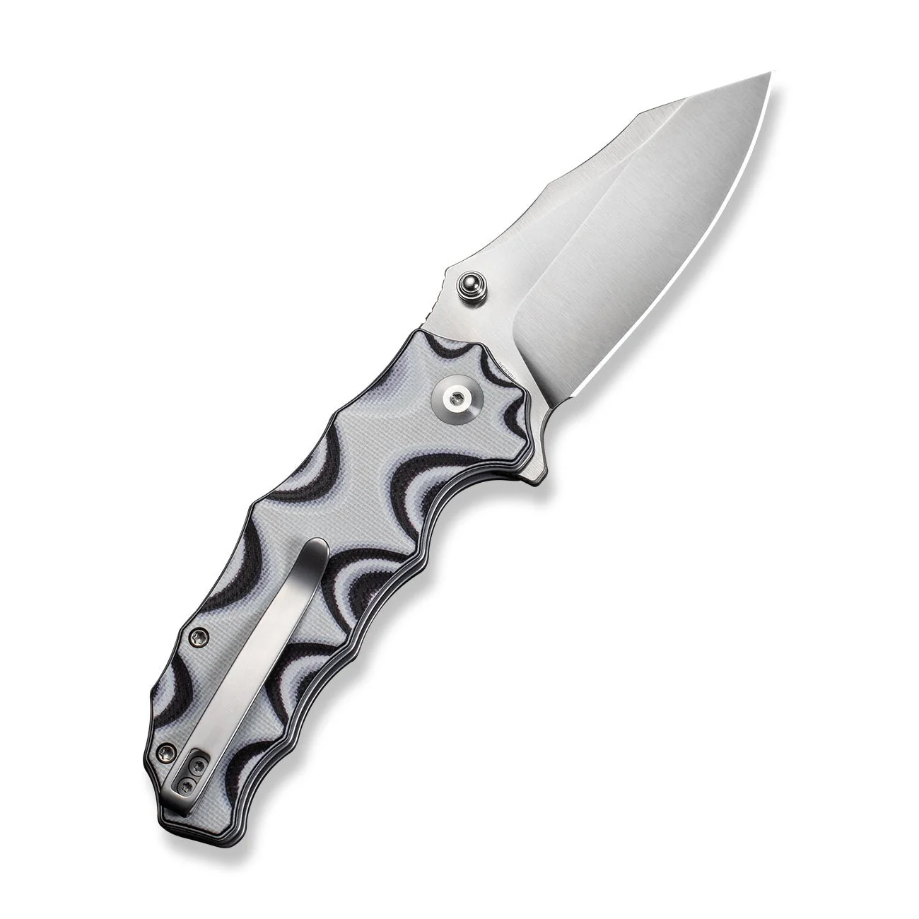 CIVIVI Natterjack Flipper & Thumb Stud & Button Lock Knife G10 Handle (3.19" 14C28N Blade) C24028-3 - Image 7