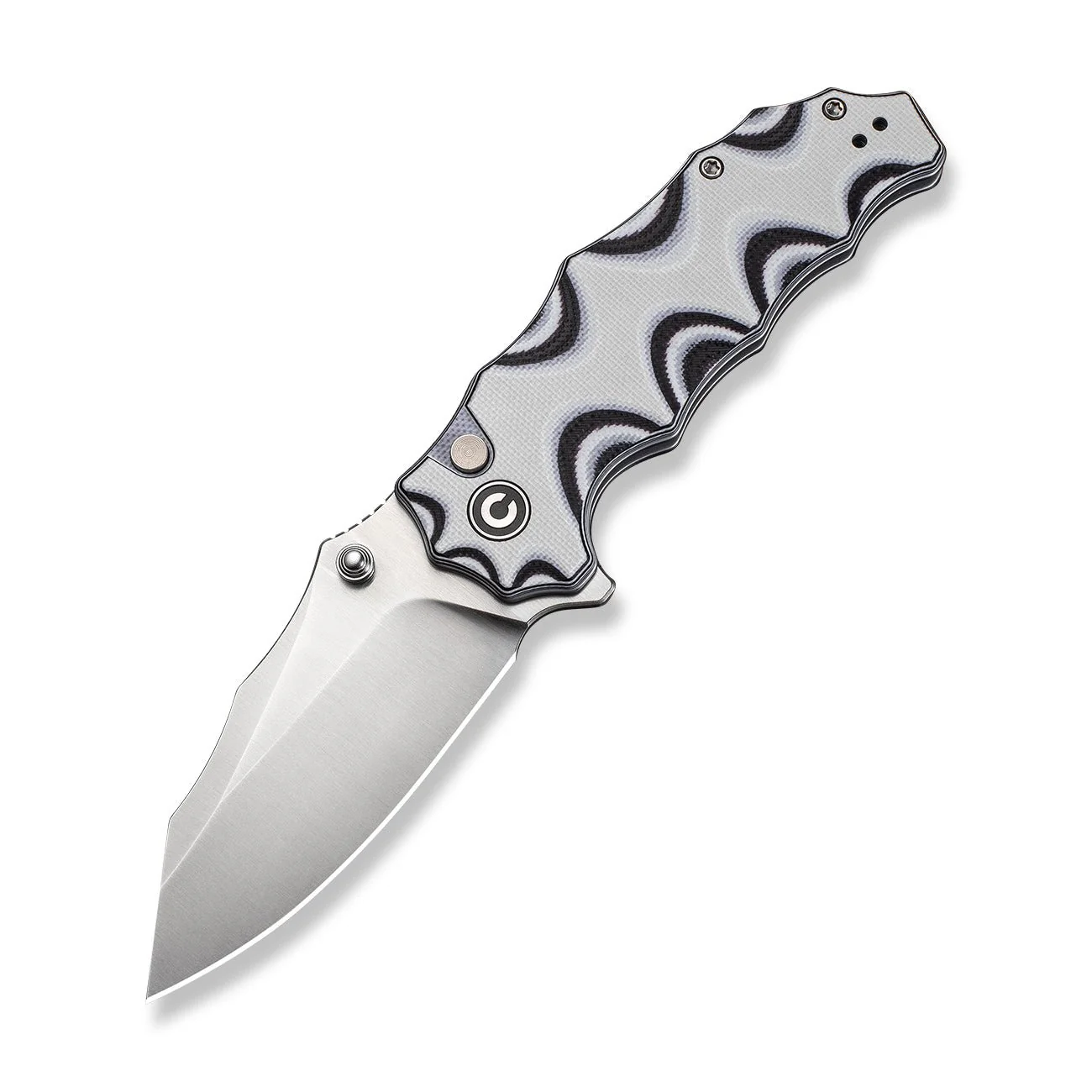 CIVIVI Natterjack Flipper & Thumb Stud & Button Lock Knife G10 Handle (3.19" 14C28N Blade) C24028-3 - Image 8