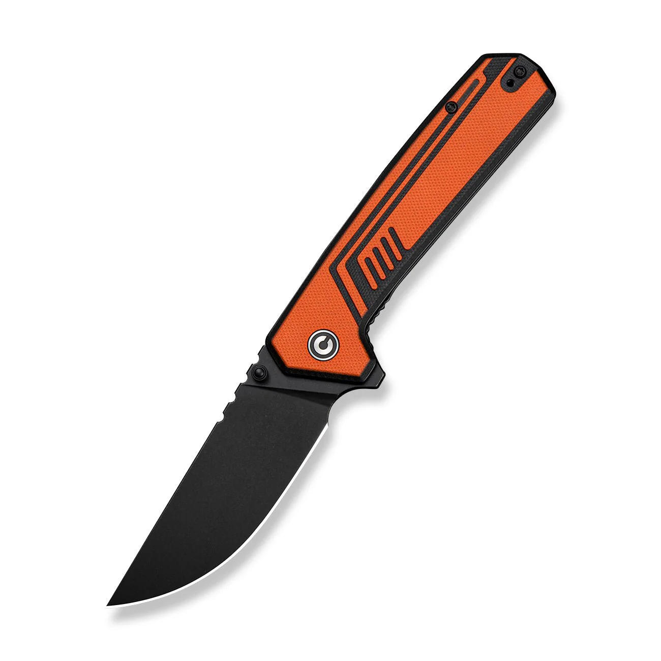 CIVIVI Neovex Flipper & Thumb Stud Knife Orange & Black G10 Handle (3.5" Black Stonewashed 14C28N Blade) C25008A Sample1 - Image 3