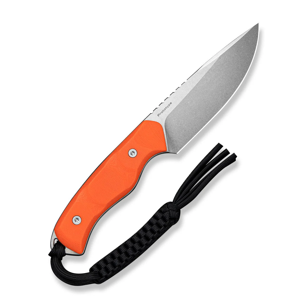 CIVIVI Nivren Fixed Blade Knife Orange G10 Handle (3.75" Stonewashed 14C28N Blade) C25103 Sample2 - Image 2