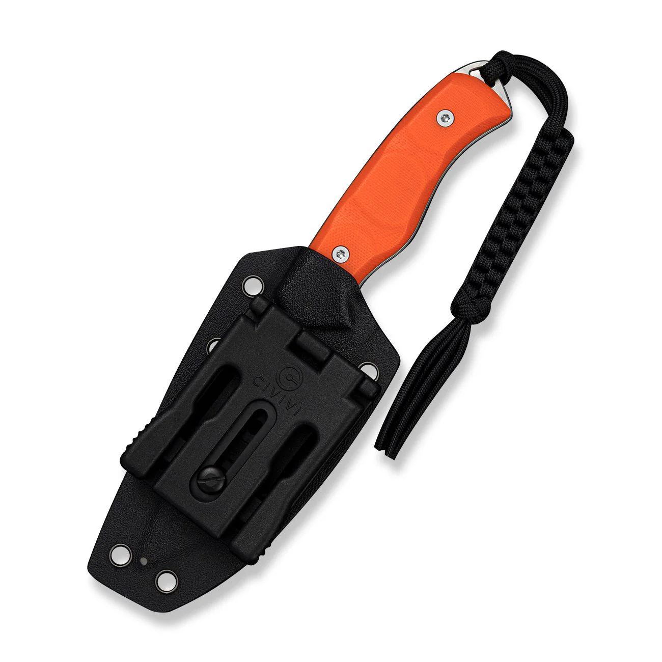 CIVIVI Nivren Fixed Blade Knife Orange G10 Handle (3.75" Stonewashed 14C28N Blade) C25103 Sample2 - Image 3