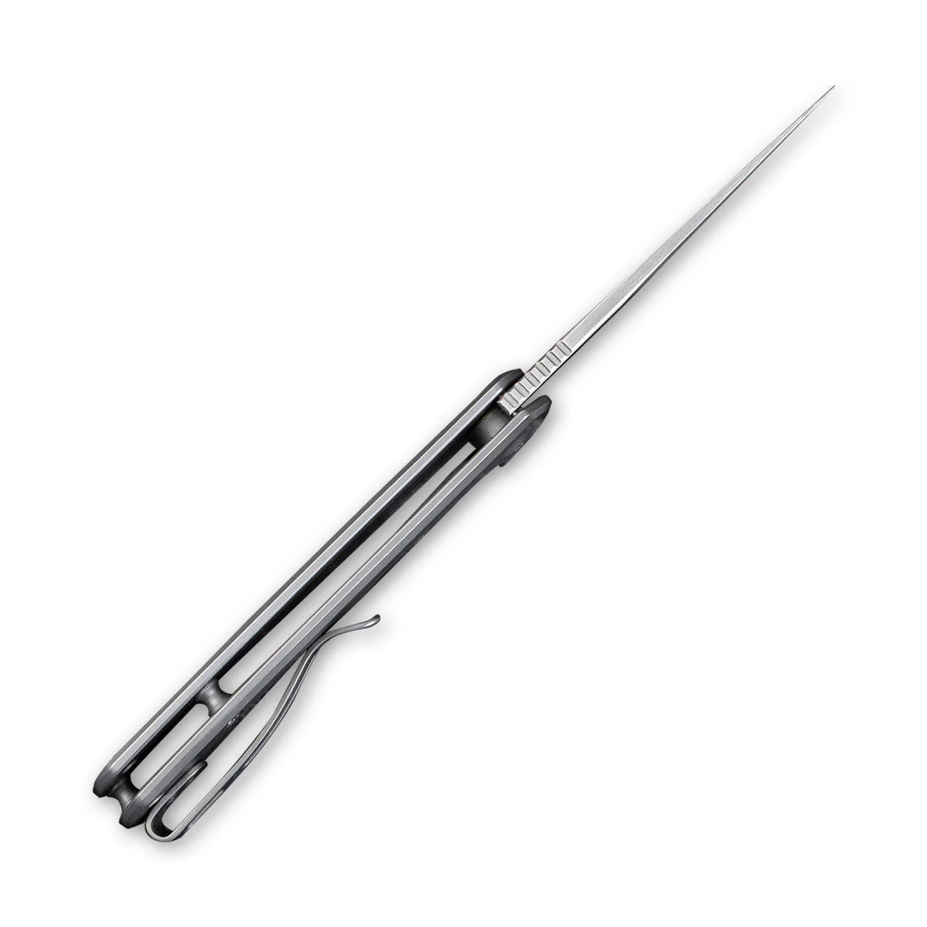 CIVIVI NOx Flipper Knife Stainless Steel Handle (2.97" Nitro-V Blade) C2110A - Image 8