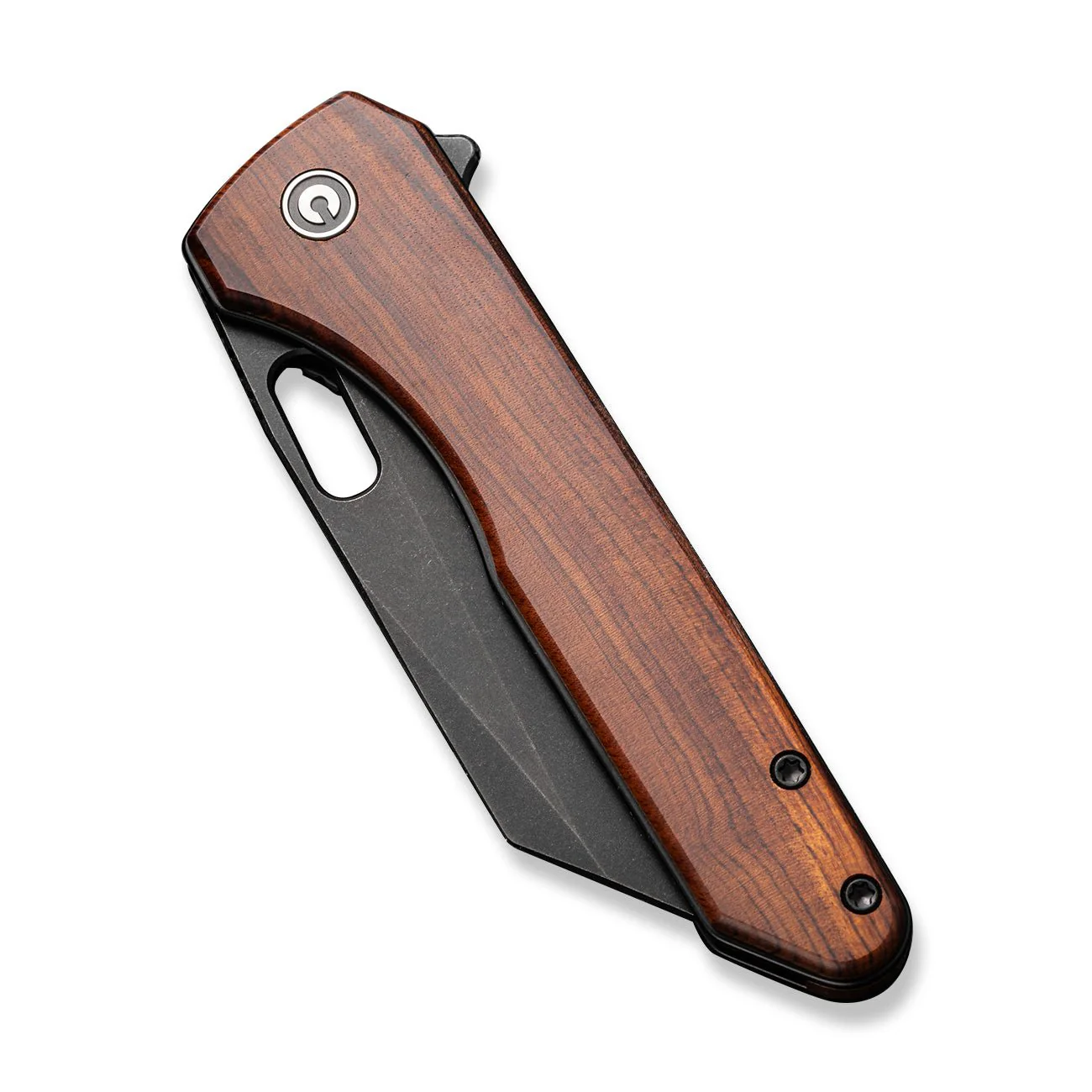 CIVIVI Nugz Flipper & Thumb Hole Knife Wood Handle (3.17" 14C28N Blade) C23060-3 - Image 11