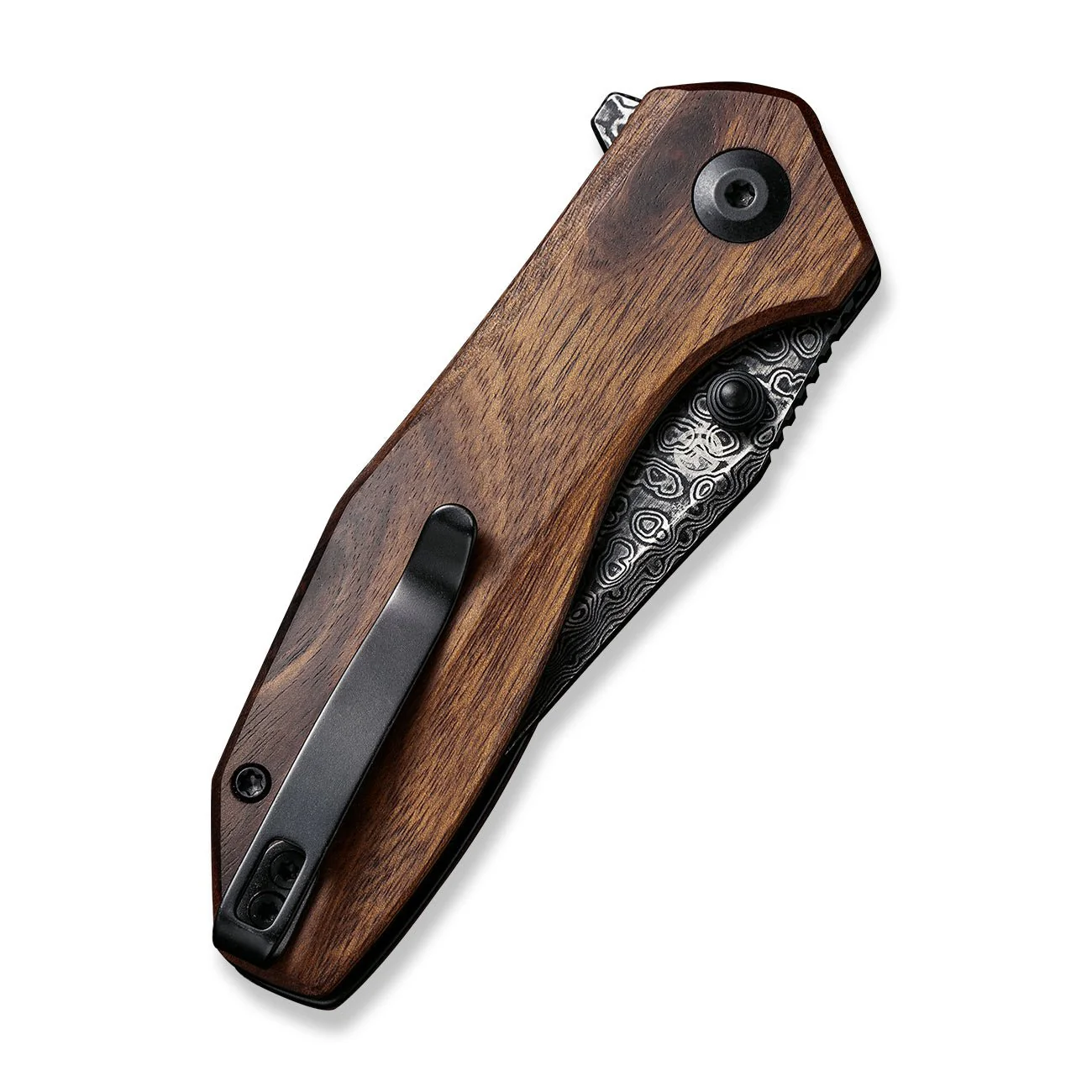 CIVIVI ODD 22 Flipper & Thumb Stud Knife Wood Handle (2.97" Damascus Blade) C21032-DS1 , - Image 13