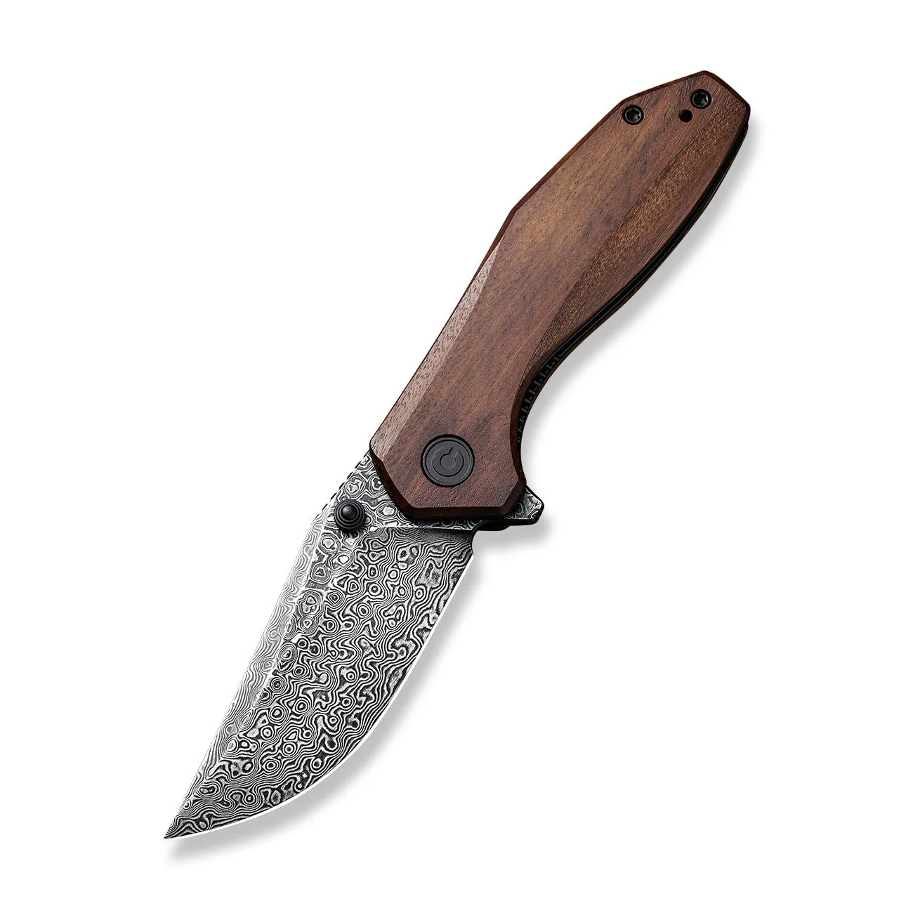 CIVIVI ODD 22 Flipper & Thumb Stud Knife Wood Handle (2.97" Damascus Blade) C21032-DS1 , - Image 9