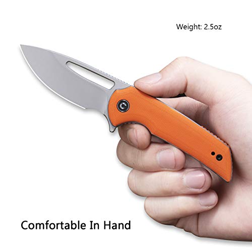 CIVIVI Odium Flipper & Thumb Hole Knife G10 Handle (2.65" D2 Blade) C2010B - Image 4