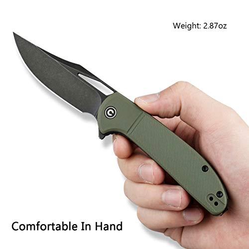 CIVIVI Ortis Flipper & Thumb Hole Knife FRN Handle (3.25" 9Cr18MoV Blade) C2013C - Image 4