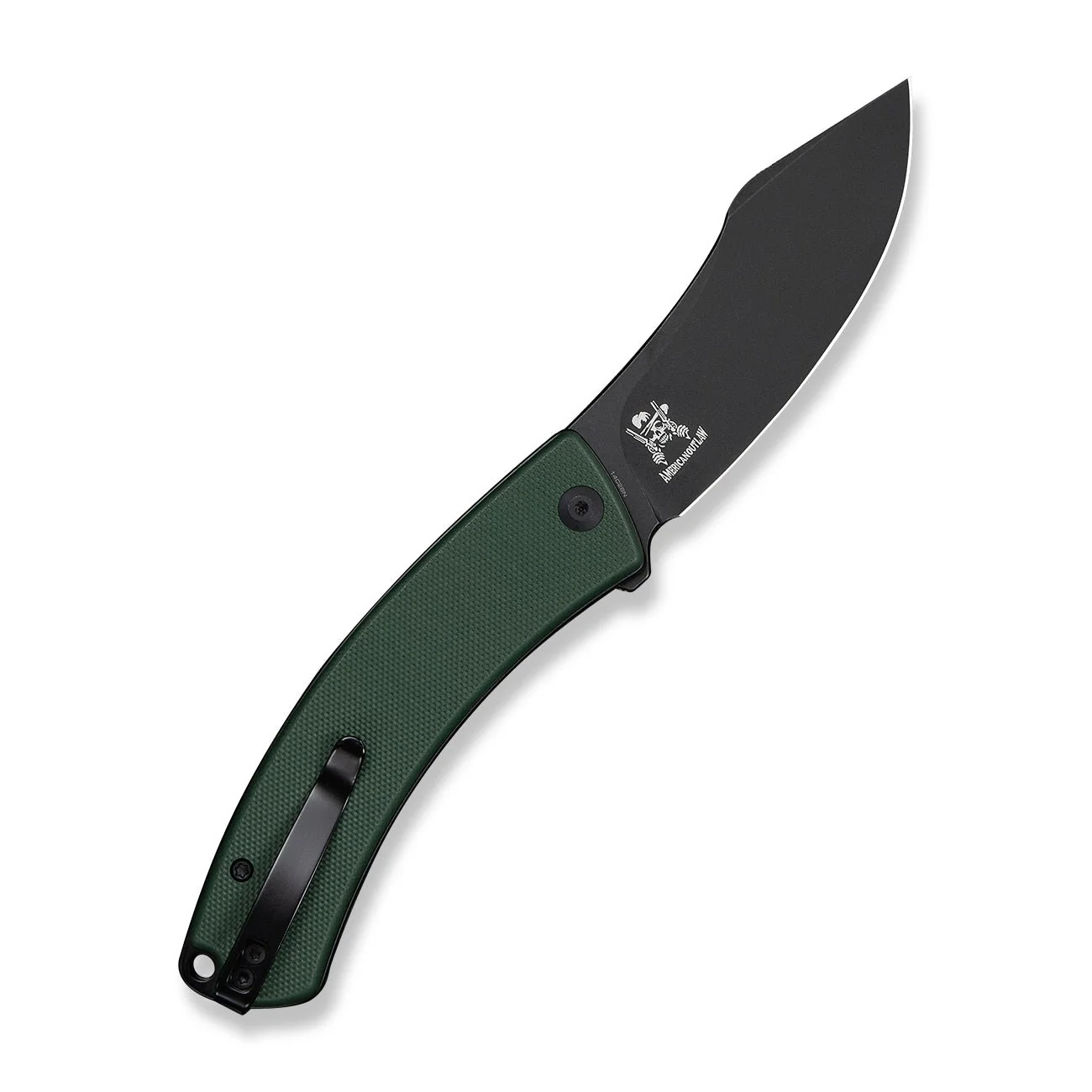 CIVIVI Outlaw Muk Flipper & Button Lock Knife Teal Green G10 Handle (3.47" Black Stonewashed 14C28N Blade) C24079-3 - Image 9