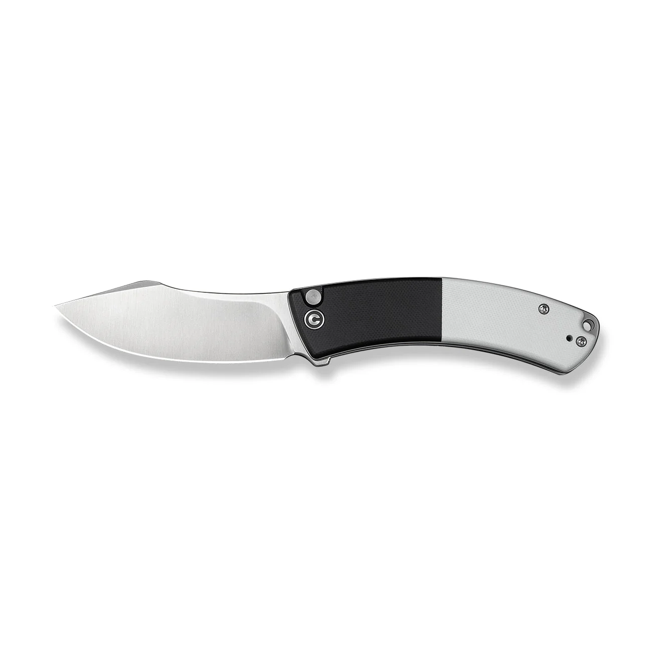 CIVIVI Outlaw Muk Flipper & Button Lock Knife Black & White G10 Handle (3.47" Satin Finished 14C28N Blade) C24079-4 - Image 11