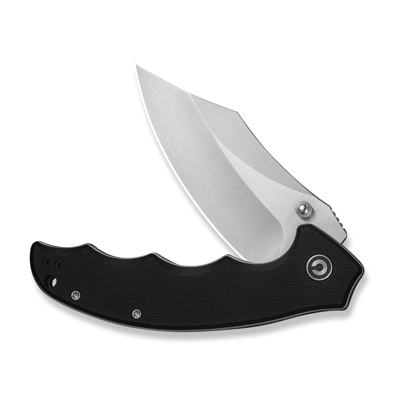 CIVIVI Pentad Flipper & Thumb Stud Knife Black G10 Handle (3.48" Satin Finished Nitro-V Blade) C24068-1 - Image 10