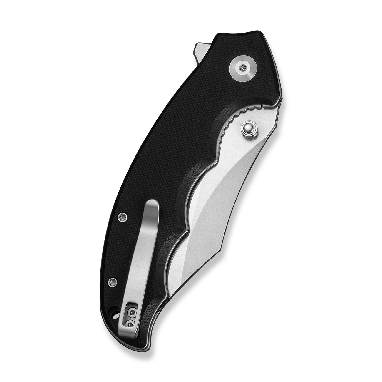 CIVIVI Pentad Flipper & Thumb Stud Knife Black G10 Handle (3.48" Satin Finished Nitro-V Blade) C24068-1 - Image 12