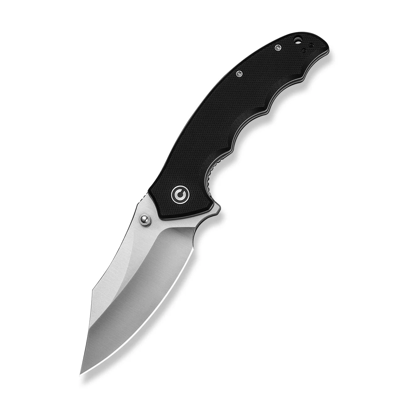 CIVIVI Pentad Flipper & Thumb Stud Knife Black G10 Handle (3.48" Satin Finished Nitro-V Blade) C24068-1 - Image 8