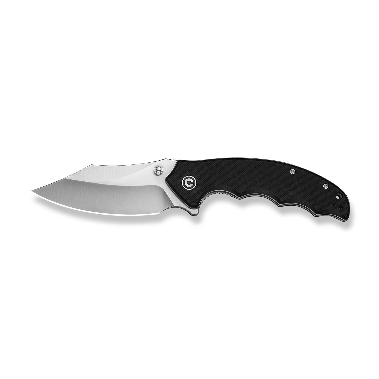 CIVIVI Pentad Flipper & Thumb Stud Knife Black G10 Handle (3.48" Satin Finished Nitro-V Blade) C24068-1 - Image 9
