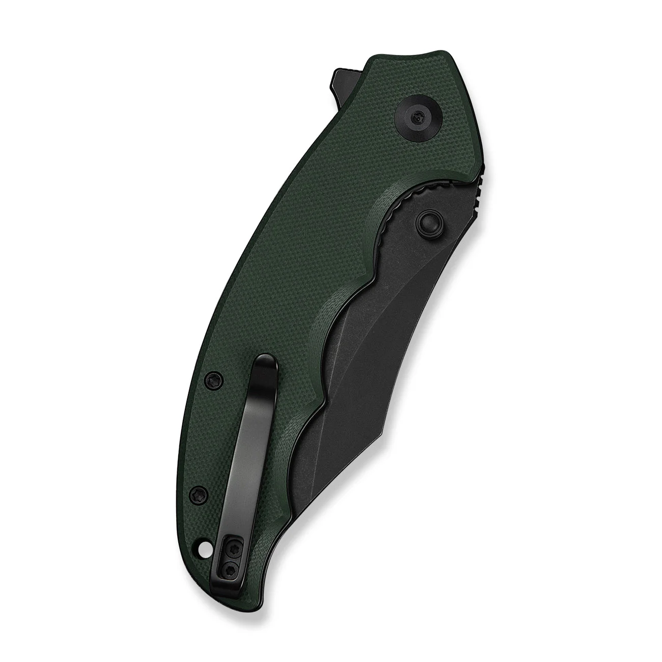 CIVIVI Pentad Flipper & Thumb Stud Knife Teal Green G10 Handle (3.48" Black Stonewashed Nitro-V Blade) C24068-2 - Image 12